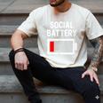 Introvert Low Social Battery Level Anti Social People Men's Comfort Colors T-Shirt Ivory