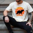 Introvert Retro Sunset Capybara Tee Men's Comfort Colors T-Shirt Ivory