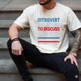 Introvert But Willing To Discuss Politics USA Elections 2024 Men's Comfort Colors T-Shirt Ivory Introvert But Willing To Discuss Politics USA Elections 2024 Men's Comfort Colors T-Shirt Ivory