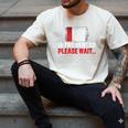 Introverted Please Wait Introvert Saying Sarcasm Men's Comfort Colors T-Shirt Ivory