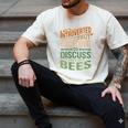 Introverted But Willing To Discuss Bees Animal Meme Men's Comfort Colors T-Shirt Ivory