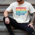 Introverted But Willing To Discuss Dinosaures Men's Comfort Colors T-Shirt Ivory Introverted But Willing To Discuss Dinosaures Men's Comfort Colors T-Shirt Ivory