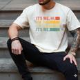 It's Me Hi I'm The Dad It's Me Dad Father's Day Retro Men's Comfort Colors T-Shirt Ivory
