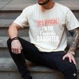 It's Official I'm The Favorite Daughter From Dad Mom Men's Comfort Colors T-Shirt Ivory