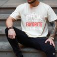 It's Official I'm The Favorite Son-In-Law Dad Father Men's Comfort Colors T-Shirt Ivory