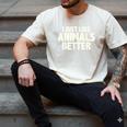 I Just Like Animals Better I Introvert Men's Comfort Colors T-Shirt Ivory