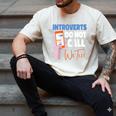 We Just Text Introvert For Quiet People Raglan Baseball Tee Men's Comfort Colors T-Shirt Ivory