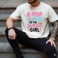 K-Pop Dad Of The Birthday Girl K Pop Birthday Party Men's Comfort Colors T-Shirt Ivory