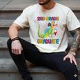 Kids 2nd Grade Graduate Dinosaur Trex 2nd Grade Graduation Men's Comfort Colors T-Shirt Ivory