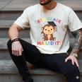 Kids 8th Grade Nailed It Monkey Graduation Men's Comfort Colors T-Shirt Ivory