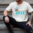 Kids Class Of 2031 Graduation Year T-Shirt Back To School Men's Comfort Colors T-Shirt Ivory