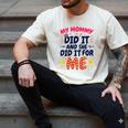 Kids My Mommy Did It Graduation Mom Graduate Men's Comfort Colors T-Shirt Ivory