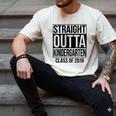 Kids Straight Outta Kindergarten Class Of 2019 Graduation Men's Comfort Colors T-Shirt Ivory