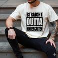 Kids Straight Outta Kindergarten Shirt Boy Girl Graduation Men's Comfort Colors T-Shirt Ivory