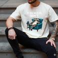 Lazy Raccoon Sarcastic Introvert Humor Japanese Animal Men's Comfort Colors T-Shirt Ivory