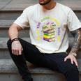 Let The Good Books Roll Mardi Gras Reading Men's Comfort Colors T-Shirt Ivory