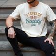 Leveled Up To Daddy Father To Be New Dad Men's Comfort Colors T-Shirt Ivory