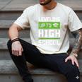 Leveling Up To High School Tee Shirt Gaming Graduation Men's Comfort Colors T-Shirt Ivory