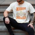 Library Halloween Book Lover Ghost With Books Men's Comfort Colors T-Shirt Ivory