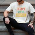 I Love 70's Music Retro Style Nostalgia Vibe 1970 70's Party Men's Comfort Colors T-Shirt Ivory