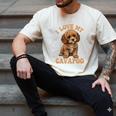 I Love My Cavapoo For Mom Dad Kids Men's Comfort Colors T-Shirt Ivory