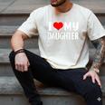 I Love My Daughter Fathers Day For Dad Men's Comfort Colors T-Shirt Ivory I Love My Daughter Fathers Day For Dad Men's Comfort Colors T-Shirt Ivory