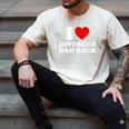 I Love Divorced Dad Rock Joke Men's Comfort Colors T-Shirt Ivory