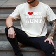 I Love My Introvert Aunt I Heart My Introvert Aunt Men's Comfort Colors T-Shirt Ivory