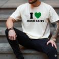 I Love Irish Exits St Patrick's Day Introvert Party Men's Comfort Colors T-Shirt Ivory I Love Irish Exits St Patrick's Day Introvert Party Men's Comfort Colors T-Shirt Ivory