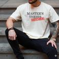 Master's Thesis Defense Tshirt Masters Graduation Shirt Men's Comfort Colors T-Shirt Ivory