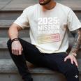 Mission Graduation Accomplished For Class Of 2025 Men's Comfort Colors T-Shirt Ivory