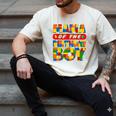Mom And Dad Mama Birthday Boy Building Bricks Family Party Men's Comfort Colors T-Shirt Ivory