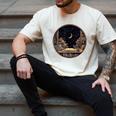 Moon Book Bookshelf Library Coffee Cup Star Stars Pattern Men's Comfort Colors T-Shirt Ivory