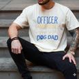 Officer Off Duty Dog Dad Cop Police Retirement Men's Comfort Colors T-Shirt Ivory