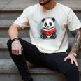 Panda With Book For Reading Enthusiasts Men's Comfort Colors T-Shirt Ivory