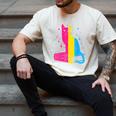Pansexual Pride Celestial Cat Sitting Book LGBTQ Pan Colors Men Women Men's Comfort Colors T-Shirt Ivory