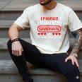 I Paused My Game To Graduate Graduation Men's Comfort Colors T-Shirt Ivory