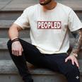 All Peopled Out Introvert Joke Sarcastic Quote Premium Tri-Blend Men's Comfort Colors T-Shirt Ivory