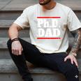 PHD DAD Shirt Doctorate Graduation Fathers Day Men's Comfort Colors T-Shirt Ivory