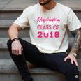 Pink Respiratory Therapist Class Of 2018 Graduation T Shirt Men's Comfort Colors T-Shirt Ivory