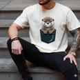 Pocket Otter Lover Introvert Cute Animal Fun Surprise Men's Comfort Colors T-Shirt Ivory Pocket Otter Lover Introvert Cute Animal Fun Surprise Men's Comfort Colors T-Shirt Ivory