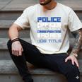 Police Officer Saying Academy Graduation Women Men Men's Comfort Colors T-Shirt Ivory