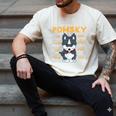 Pomsky Anatomy Dog Mom Dad Men's Comfort Colors T-Shirt Ivory