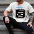 Powered By Introvert Inside Embrace Your Quiet Strength Men's Comfort Colors T-Shirt Ivory