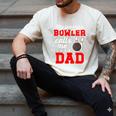 Proud Bowling Dad Of A Bowler Dad Bowling Father Men's Comfort Colors T-Shirt Ivory