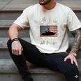 Proud Coast Guard Dad USCG American Flag T-Shirt Men's Comfort Colors T-Shirt Ivory