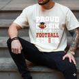 Proud Cousin Of a Football Senior 2026 Graduation Gifts Men's Comfort Colors T-Shirt Ivory