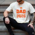 Proud Dad Of A 2026 Senior Basketball Graduation Family Men's Comfort Colors T-Shirt Ivory
