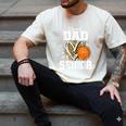 Proud Dad Of A 2026 Senior Basketball Graduation Leopard Men's Comfort Colors T-Shirt Ivory