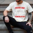 Proud Dad Of A Powerlifter Father Powerlifting Dad Men's Comfort Colors T-Shirt Ivory Proud Dad Of A Powerlifter Father Powerlifting Dad Men's Comfort Colors T-Shirt Ivory